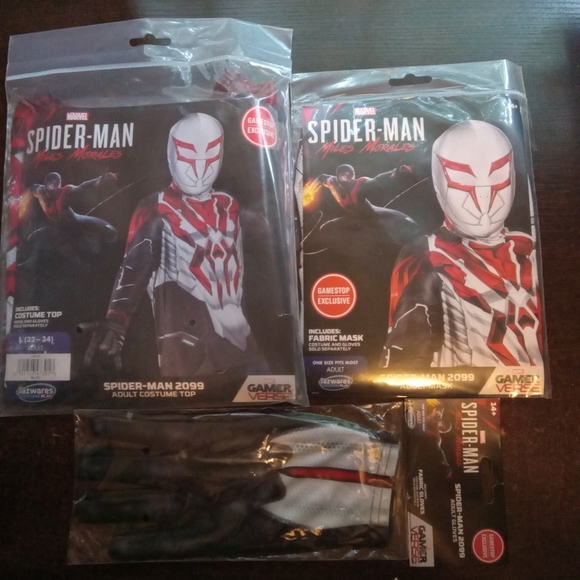 SpiderMan 2099 costume set standard size adult - Picture 1 of 1